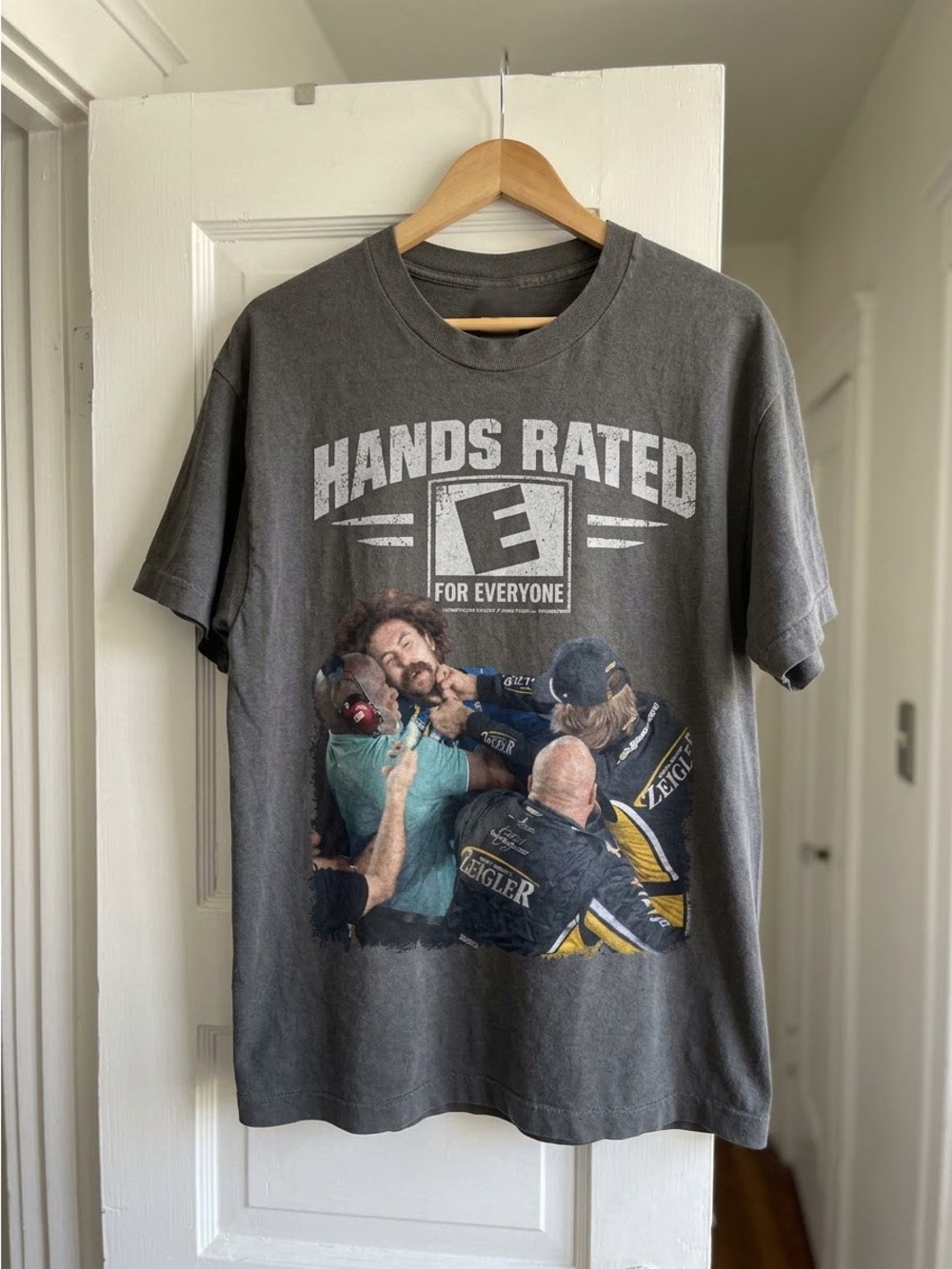 Carson Hocevar vs Ryan Blaney Shirt Hands Rated E For Everyone T-Shirt